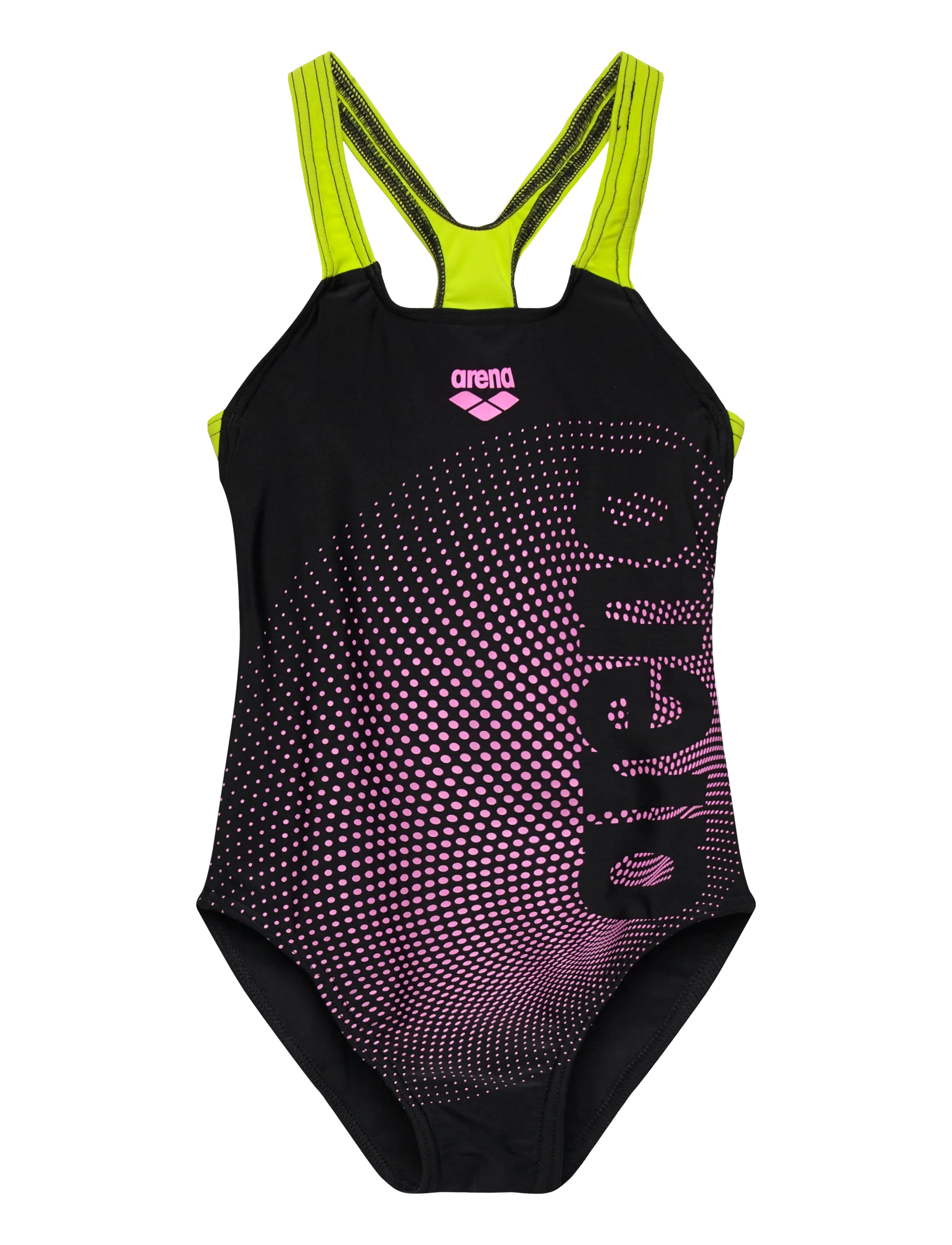 Arena Girl's Dim Light Swimsuit Swim Pro Back L Bl, 6-7ÅR, Sport, Schwarz - Swimsuits, Kinder
