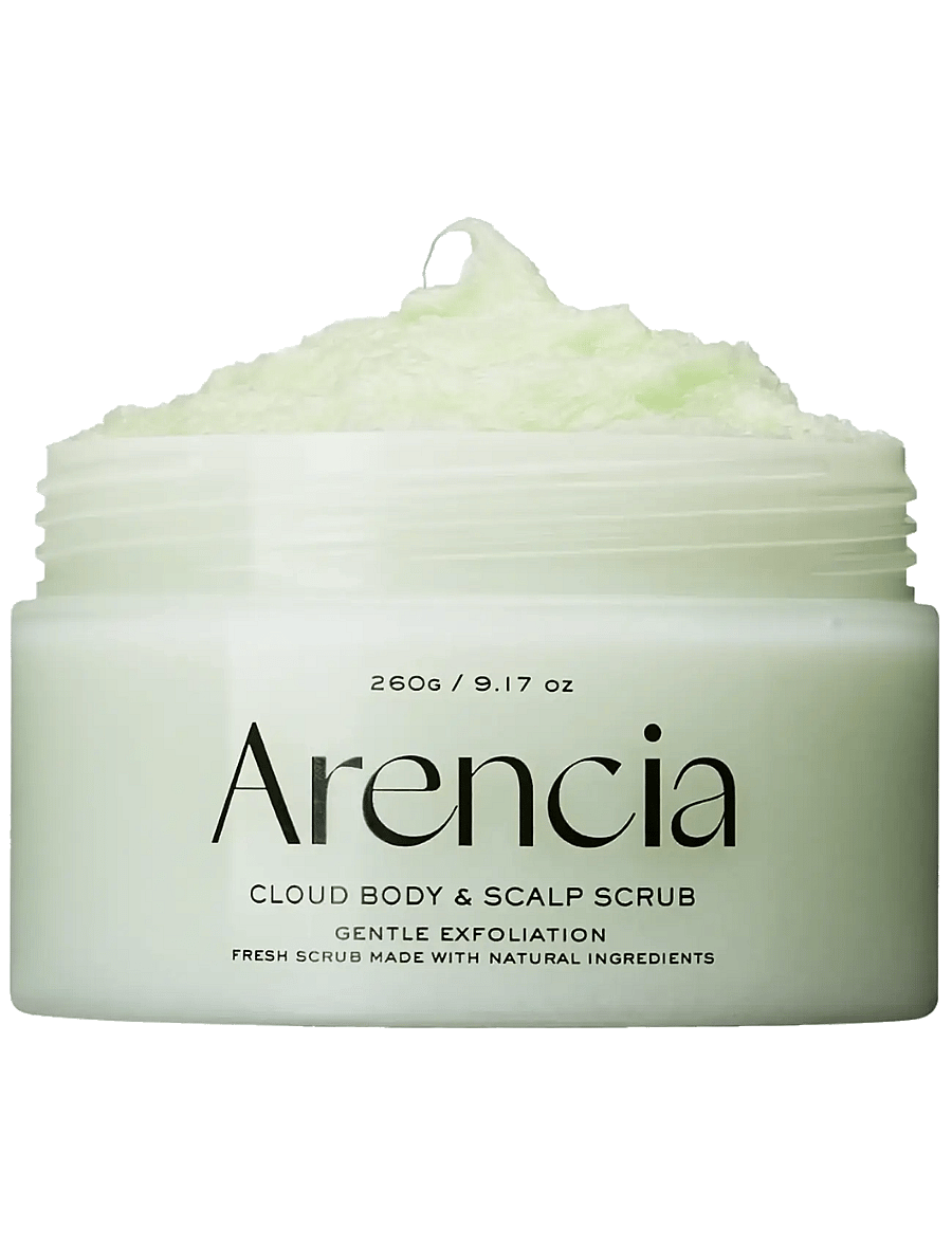 Arencia - Fresh Cloud Body & Scalp Scrub Geranium & Primrose - skrub & exfoliering - krop - clear - 1