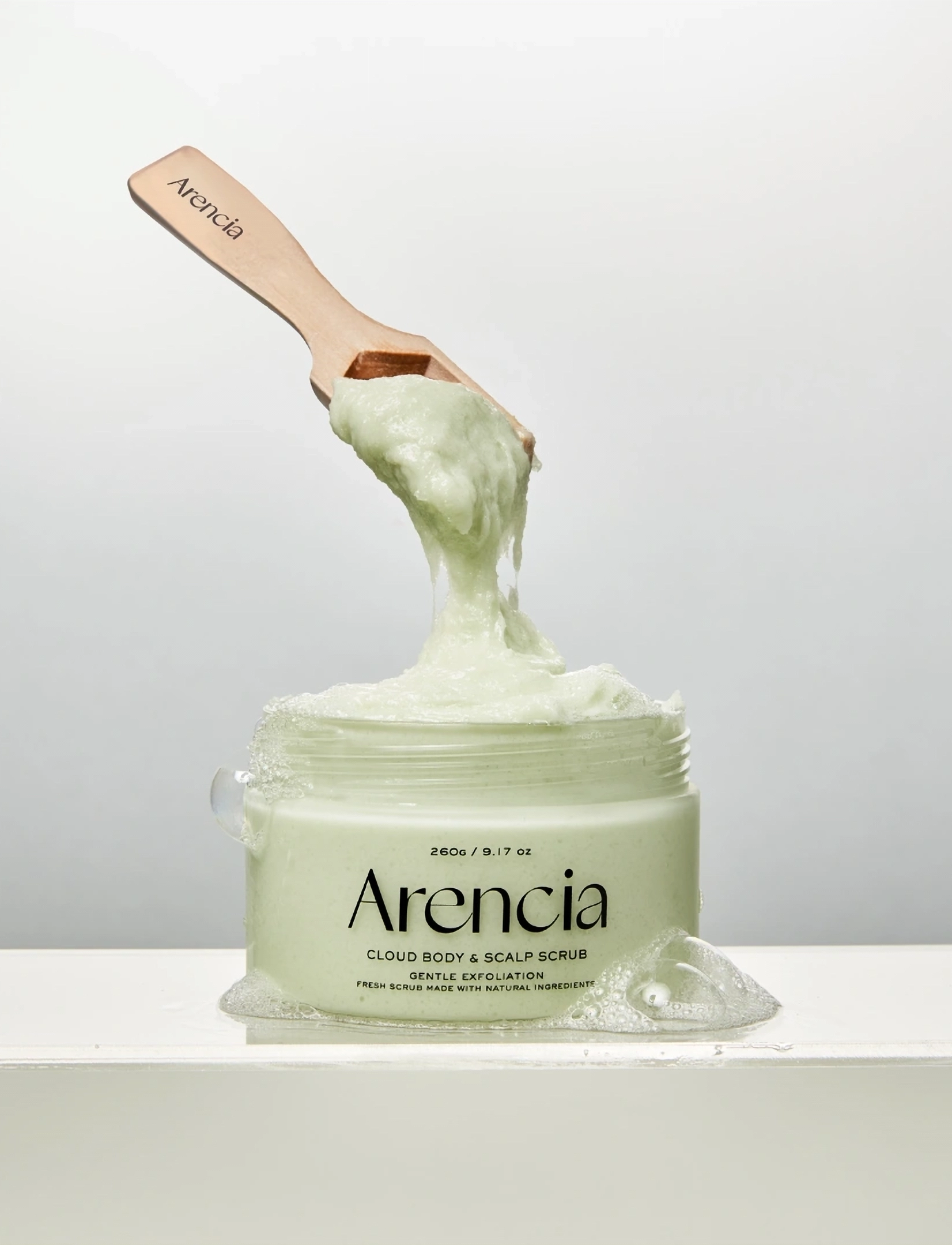 Arencia Fresh Cloud Body & Scalp Scrub Geranium & Primrose, 260 G, Nude, Treatments > Scalp Care, Dame
