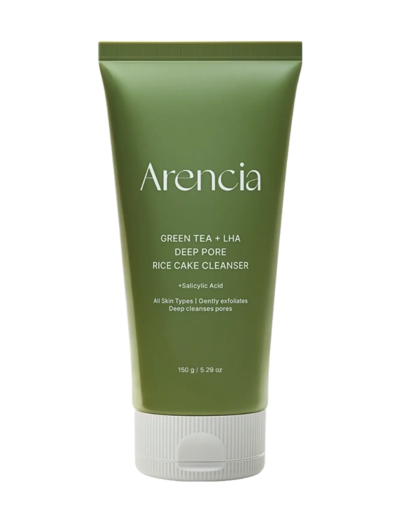 Arencia Arencia - Green Tea + LHA Deep Pore Rice Cake Cleanser (150g.) - Foaming cleanser - CLEAR / undefined