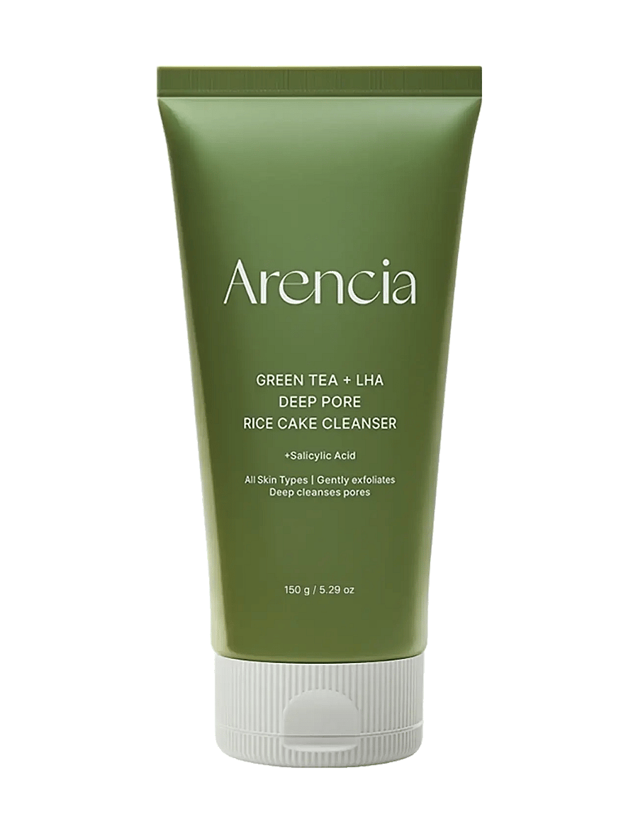 Arencia - Arencia - Green Tea + LHA Deep Pore Rice Cake Cleanser (150g.) - clear - 1