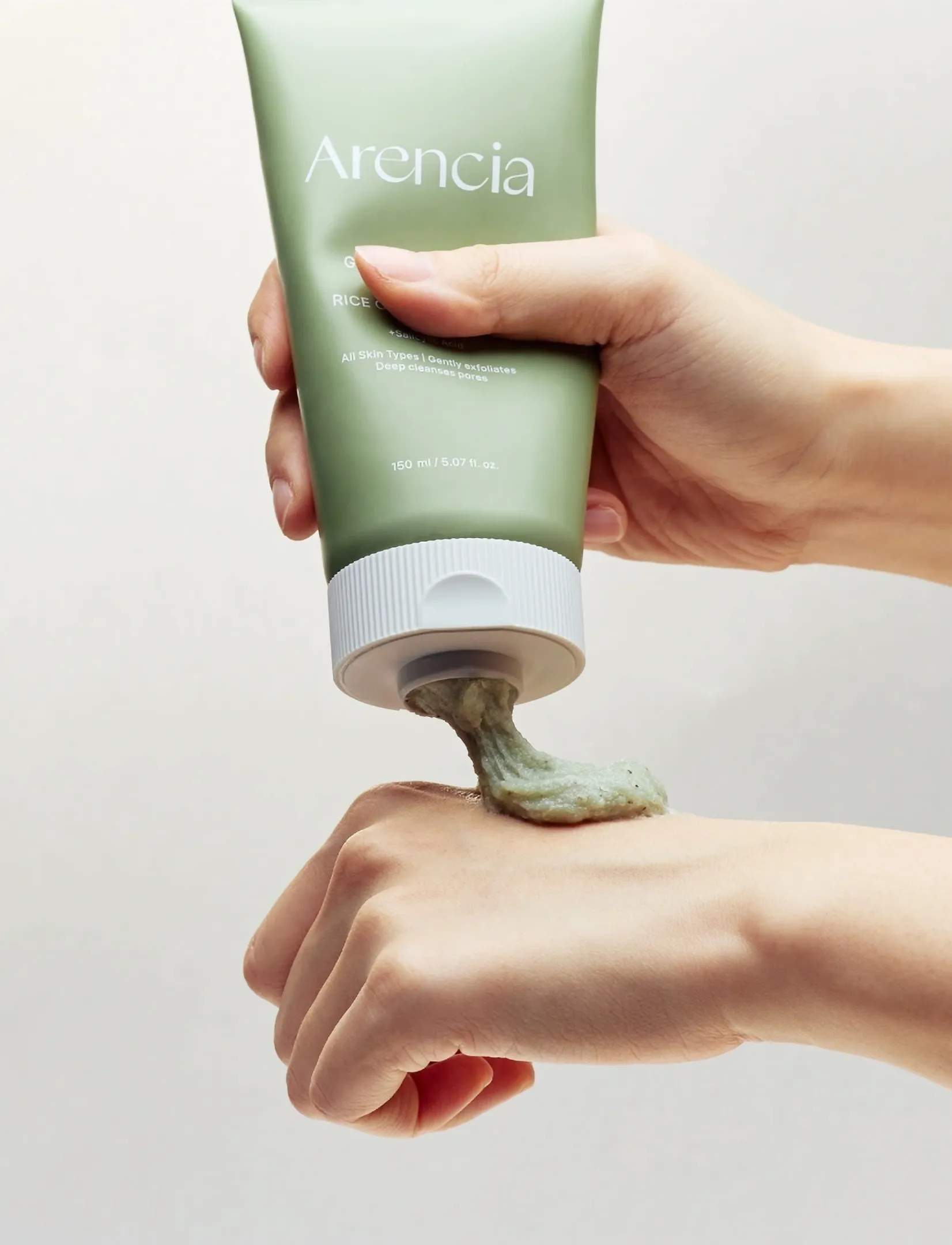 Arencia Arencia - Green Tea + Lha Deep Pore Rice Cake Cleanser (150G.), 150 G, Nude, Cleansers > Foaming Cleanser, Dame