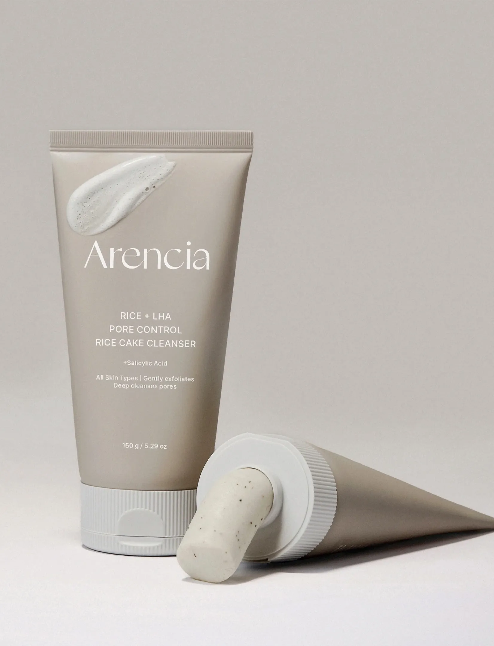 Arencia - Arencia - Rice + LHA Pore Control Rice Cake Cleanser (150g.) - foaming cleanser - clear - 2