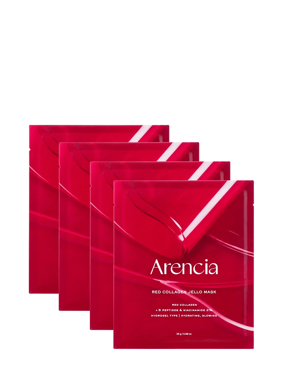 Arencia - Arencia - Red Collagen Jello Mask (4 pcs.) - clear - 0