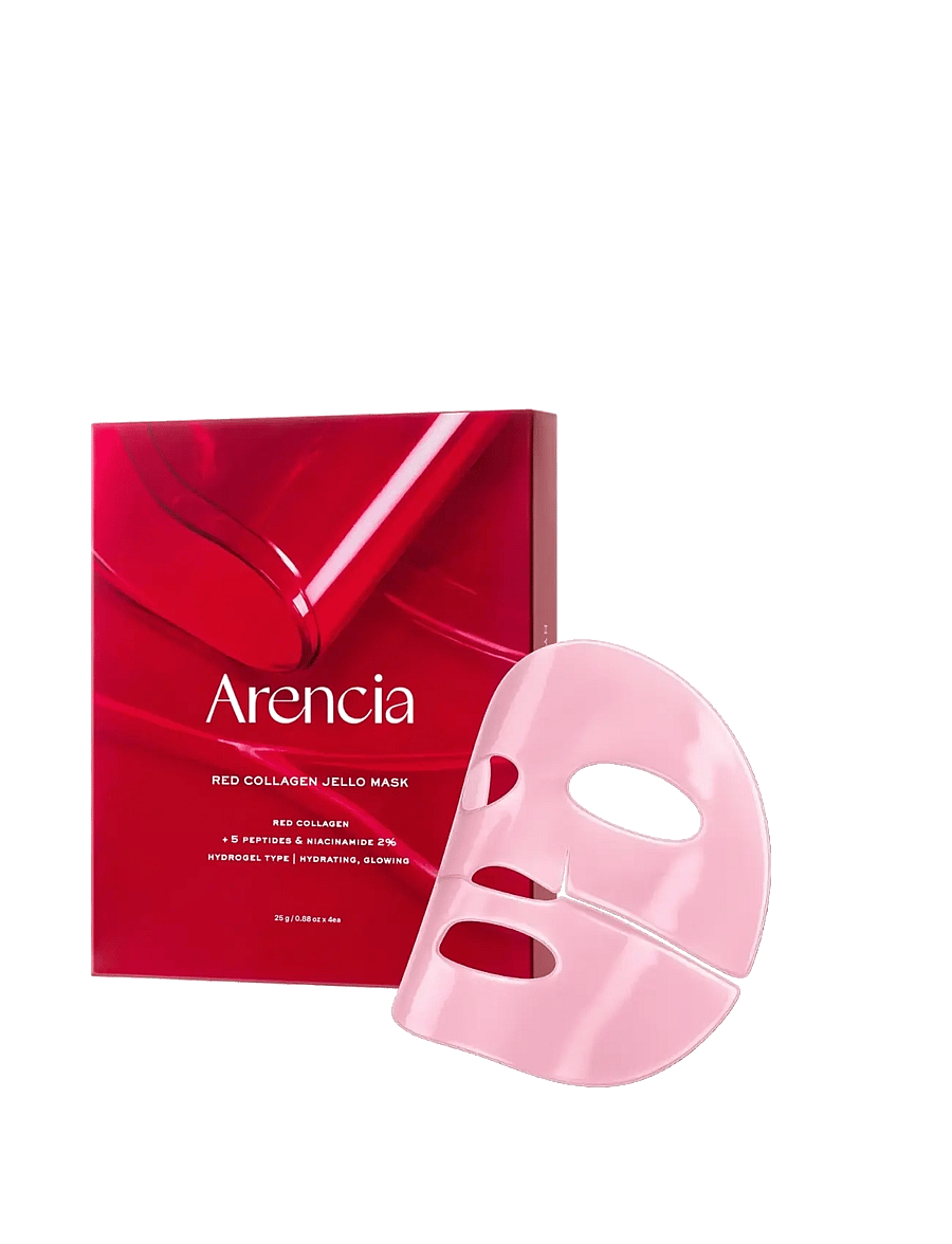 Arencia - Arencia - Red Collagen Jello Mask (4 pcs.) - sheet masks - clear - 1