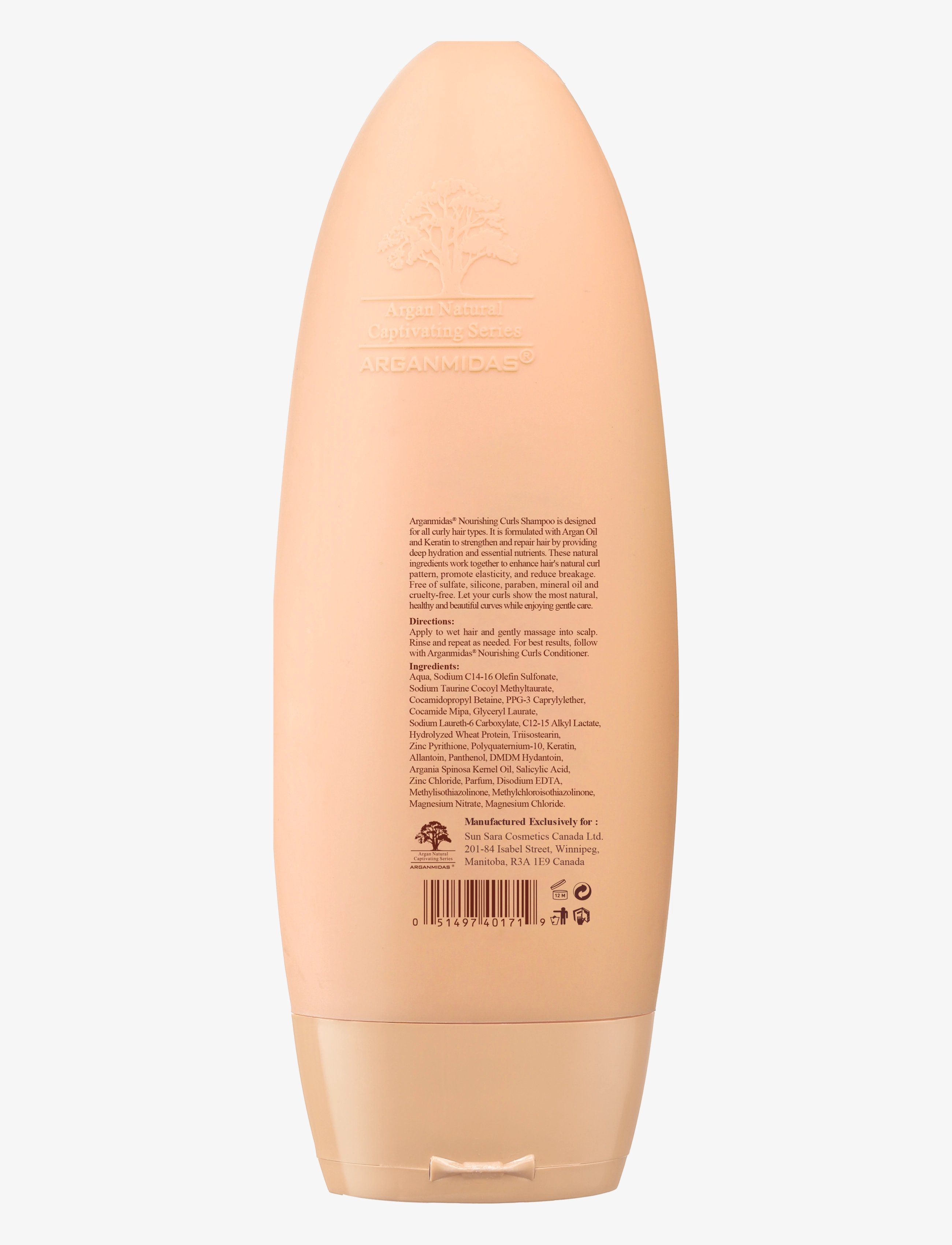 Arganmidas - Nourishing Curls Shampoo - laveste priser - no color - 1