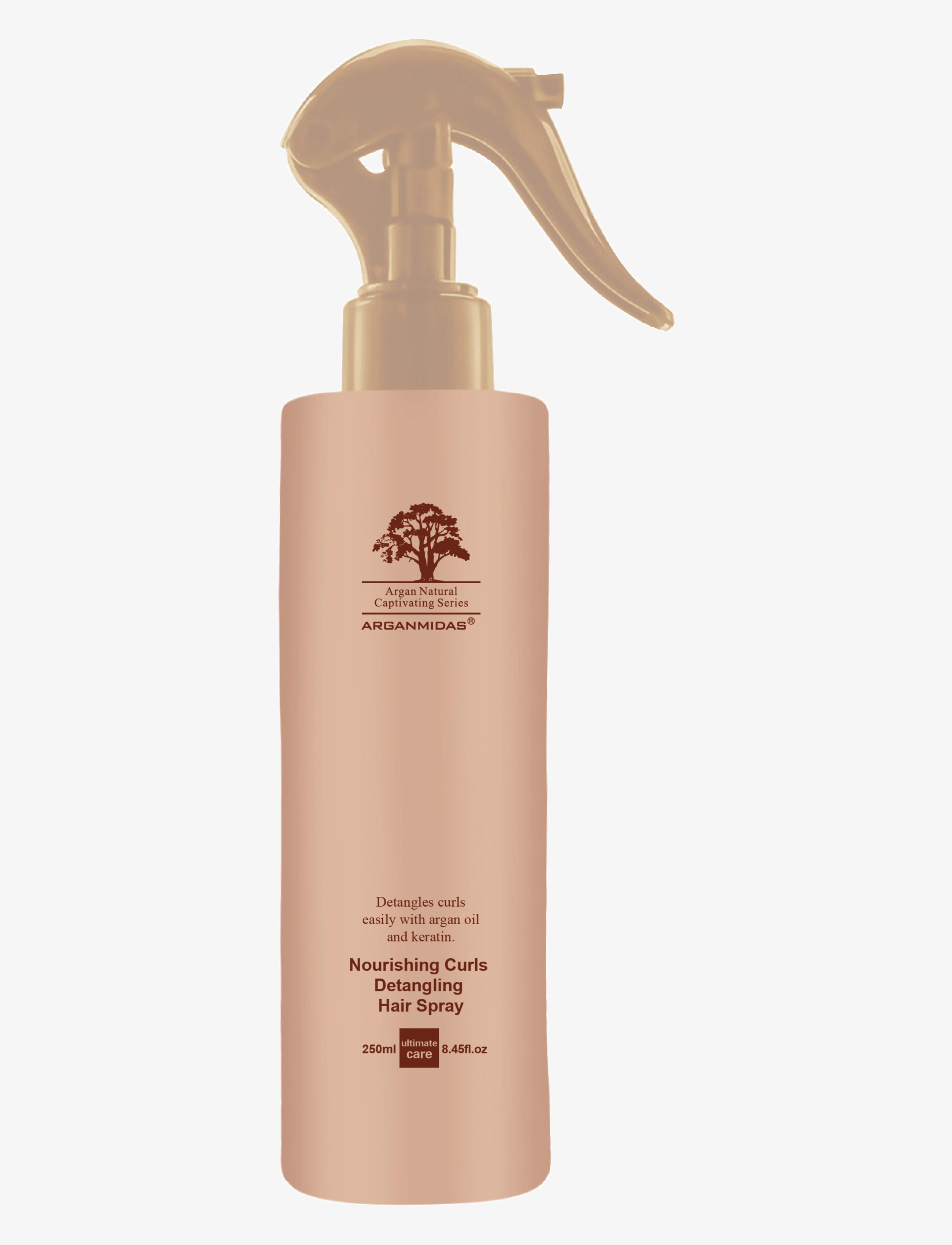 Arganmidas Nourishing Curls Detangling Hair Spray, Hårspray & Foam, Nude, Str: 250 ML
