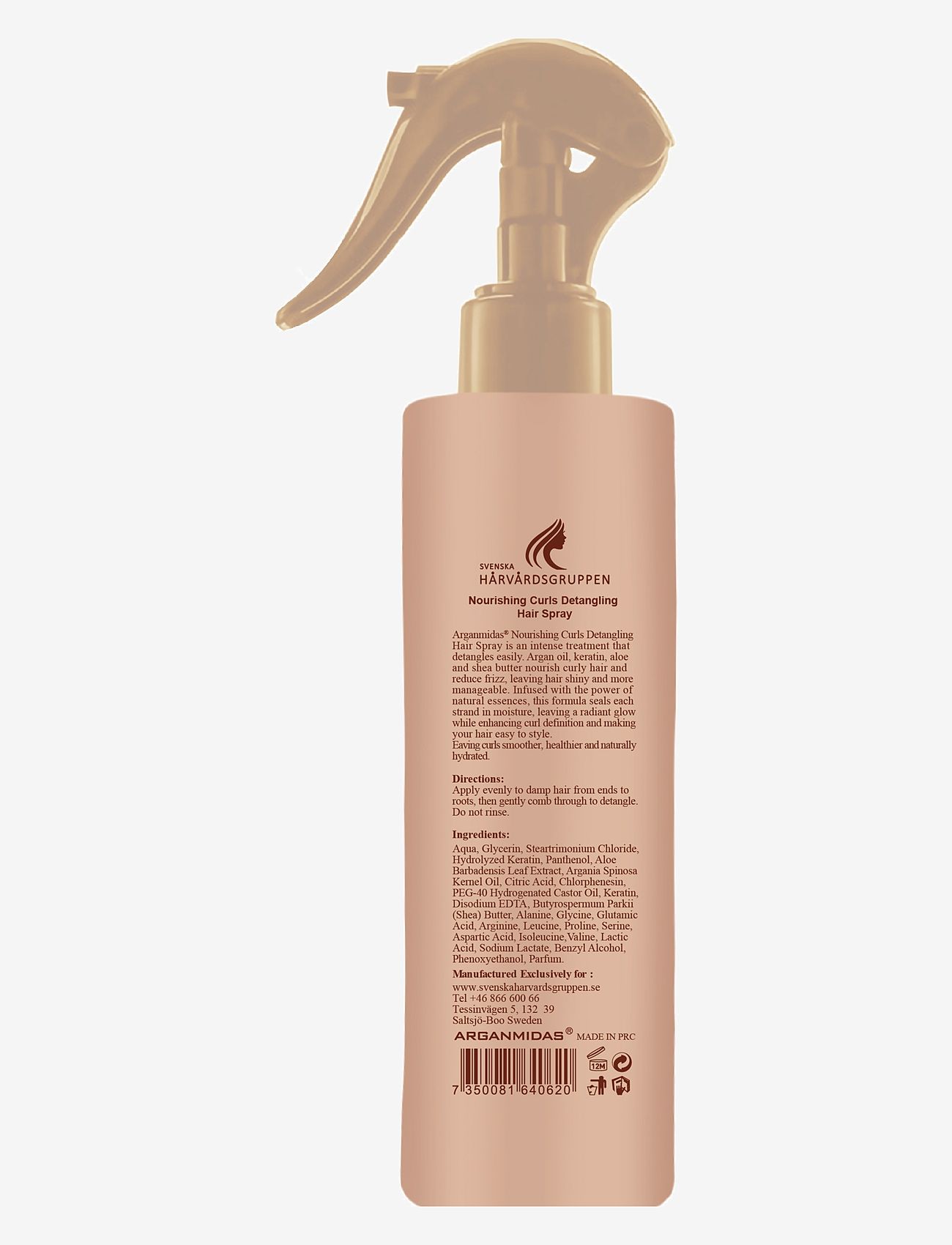 Arganmidas - Nourishing Curls Detangling Hair Spray - hårspray - no color - 2