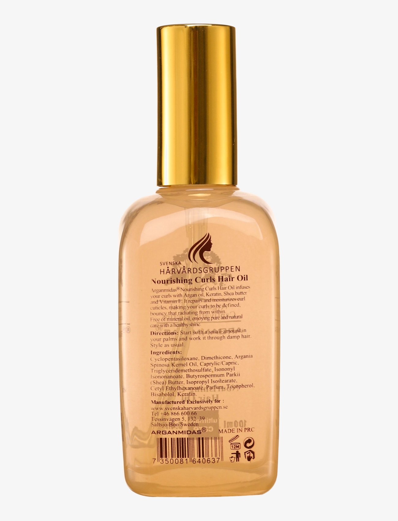 Arganmidas - Nourishing Curls Hair Oil - hårolie - no color - 1