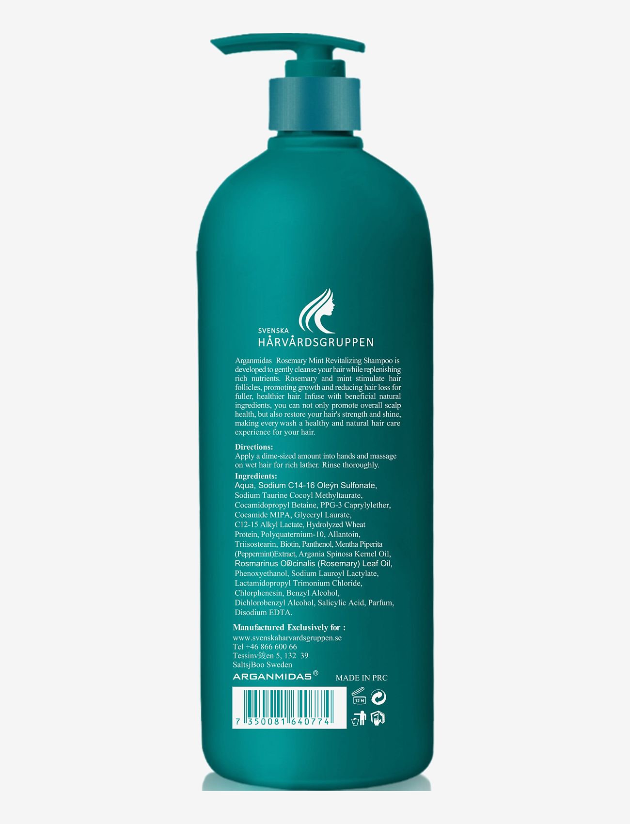 Arganmidas - Rosemary Mint Revitalizing Shampoo - scalp treatment - no color - 1