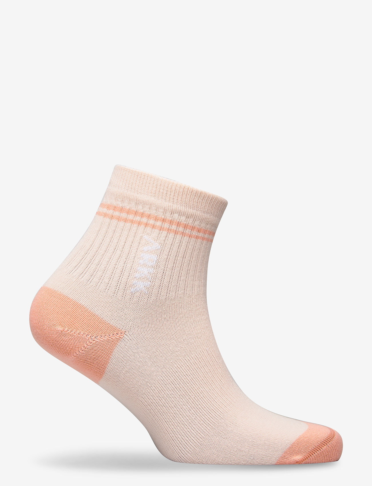 ARKK Copenhagen - The Low Sock - shell pink bright peach - 1