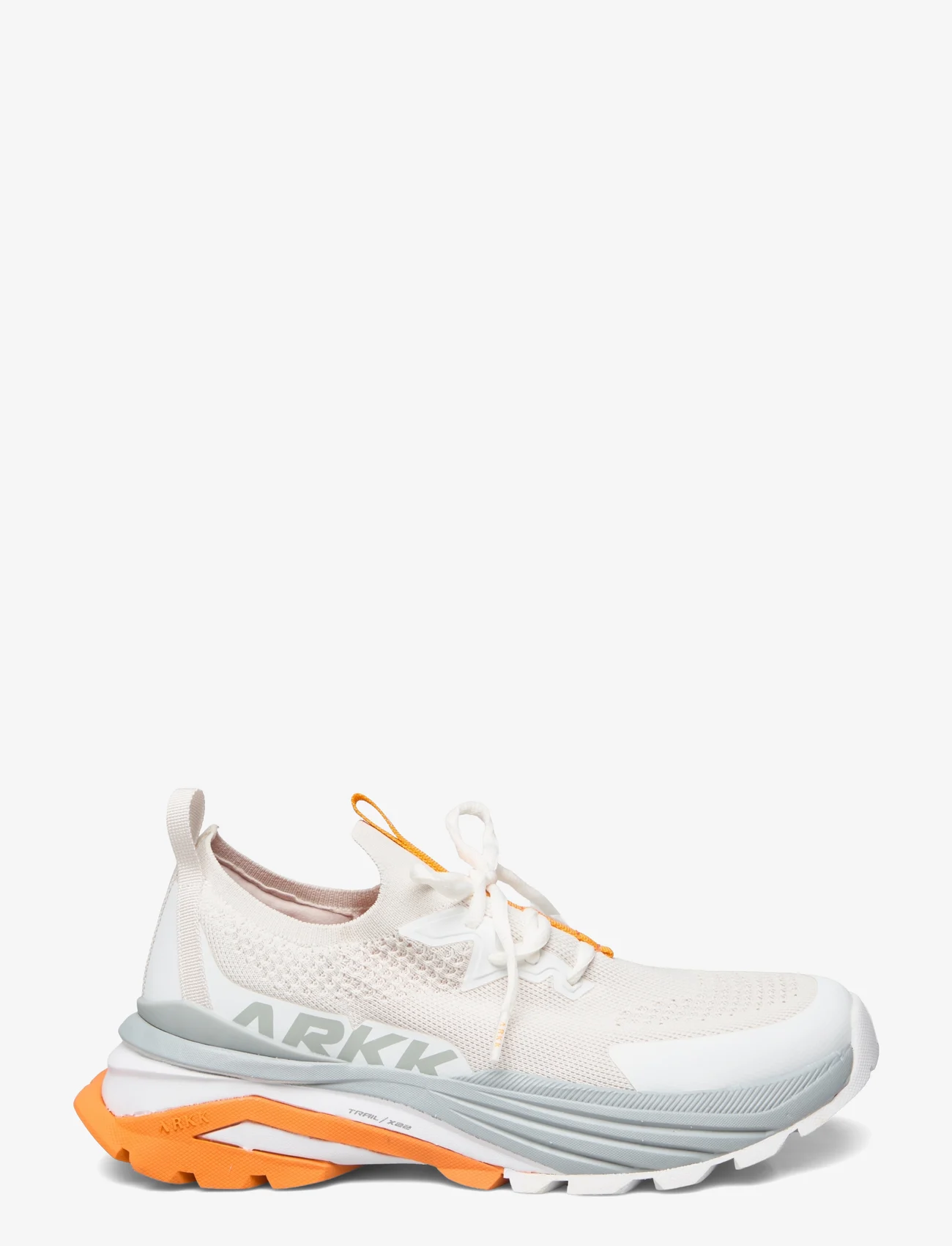 ARKK Copenhagen - Waste Zero FG PET TX-22 Safari Wax - lave sneakers - soft grey fall orange - 1
