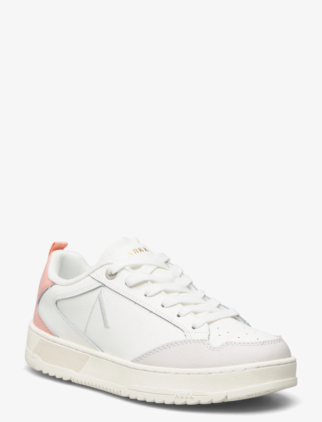 ARKK Copenhagen - Visuklass Leather Stratr65 White Pe - lave sneakers - white peach - 0