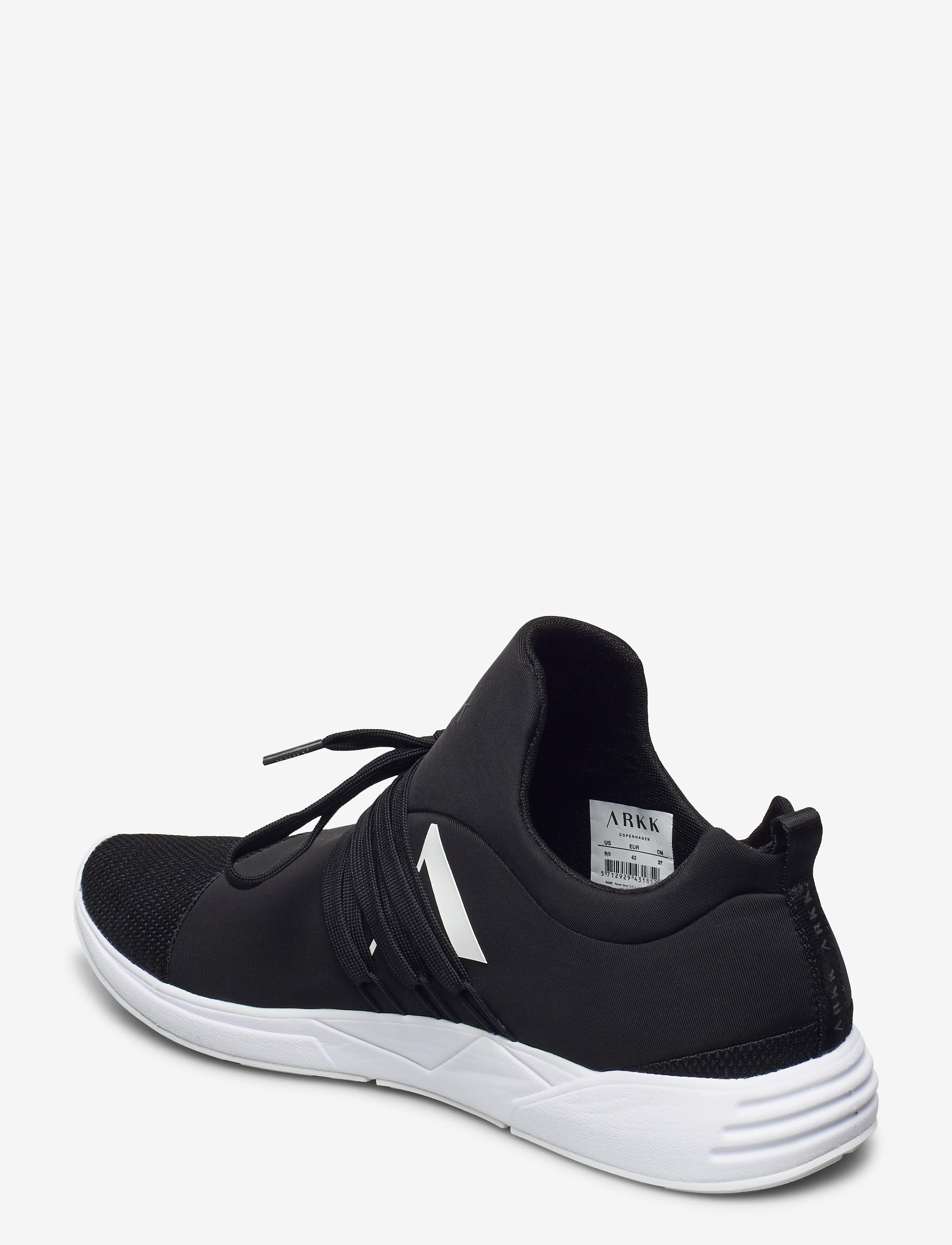 ARKK Copenhagen - Raven Mesh PET S-E15 Jet Black Whit - jet black white - 2