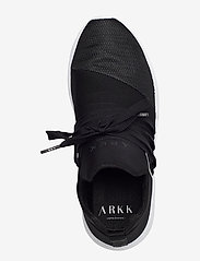 ARKK Copenhagen - Raven Mesh PET S-E15 Jet Black Whit - low top sneakers - jet black white - 3