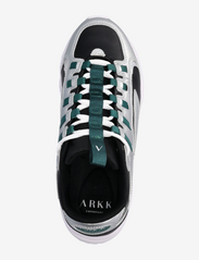 ARKK Copenhagen - Apaze Leather F-PRO90 Silver Black - låga sneakers - silver black - 3