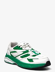 ARKK Copenhagen - Gravity Leather Space-R Wind Grey F - låga sneakers - white green tambourine - 0