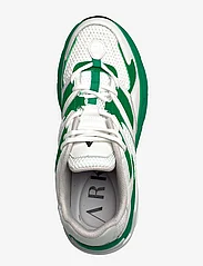 ARKK Copenhagen - Gravity Leather Space-R Wind Grey F - lave sneakers - white green tambourine - 3