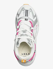 ARKK Copenhagen - Tuzon Leather W13 White Silver Vivid Pink - Women - chunky sneakers - white silver vivid pink - 3