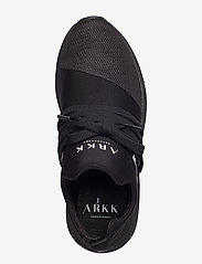 ARKK Copenhagen - Raven Mesh PET S-E15 All Black Whit - sportiska stila apavi ar pazeminātu potītes daļu - all black white - 3