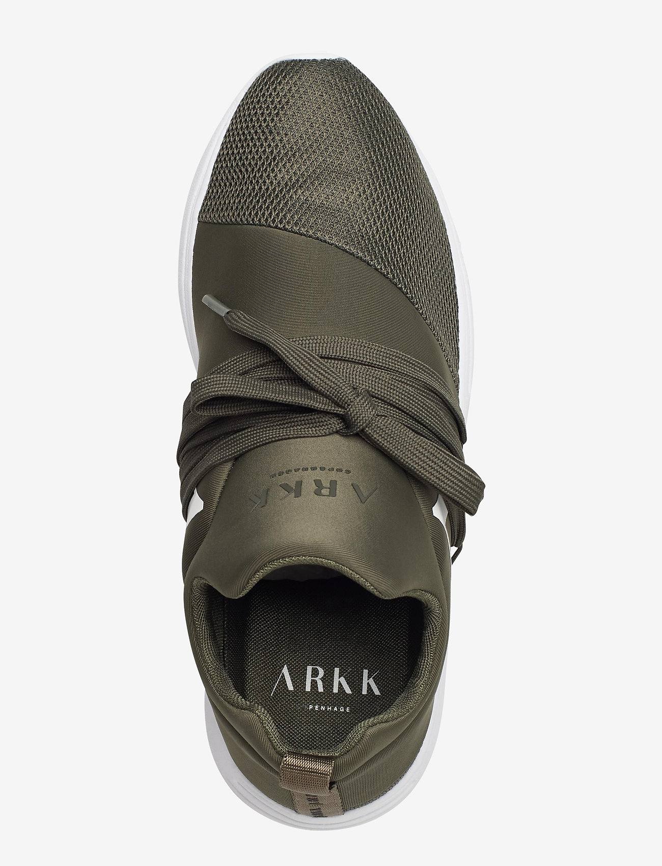 ARKK Copenhagen - Raven Mesh PET S-E15 Dark Army Whit - madala säärega tossud - dark army white - 3