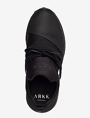 ARKK Copenhagen - Raven Mesh HL S-E15 Vibram Black Wh - sportiska stila apavi ar pazeminātu potītes daļu - black white - 3