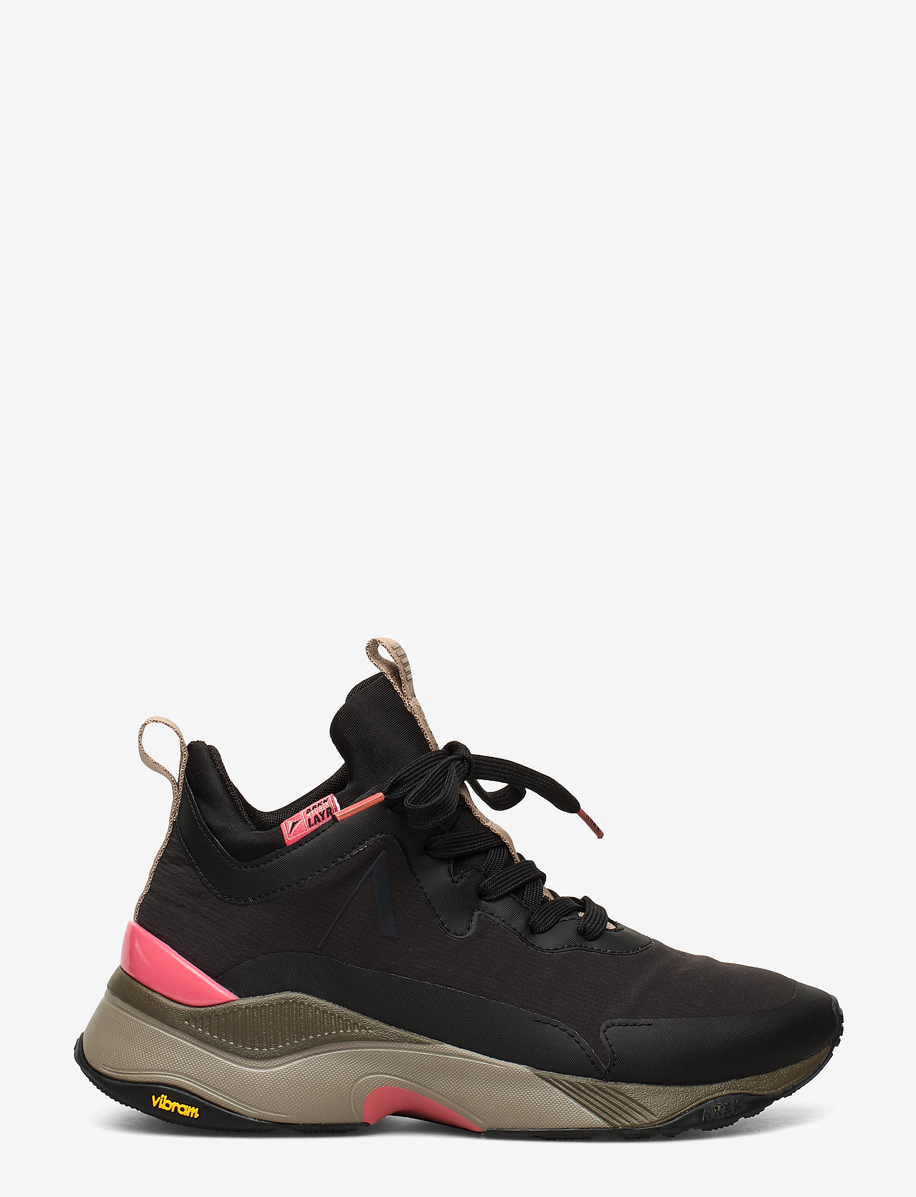 ARKK Copenhagen - Stormrydr Nylon HL VULKN Vibram - black rich coral - 1