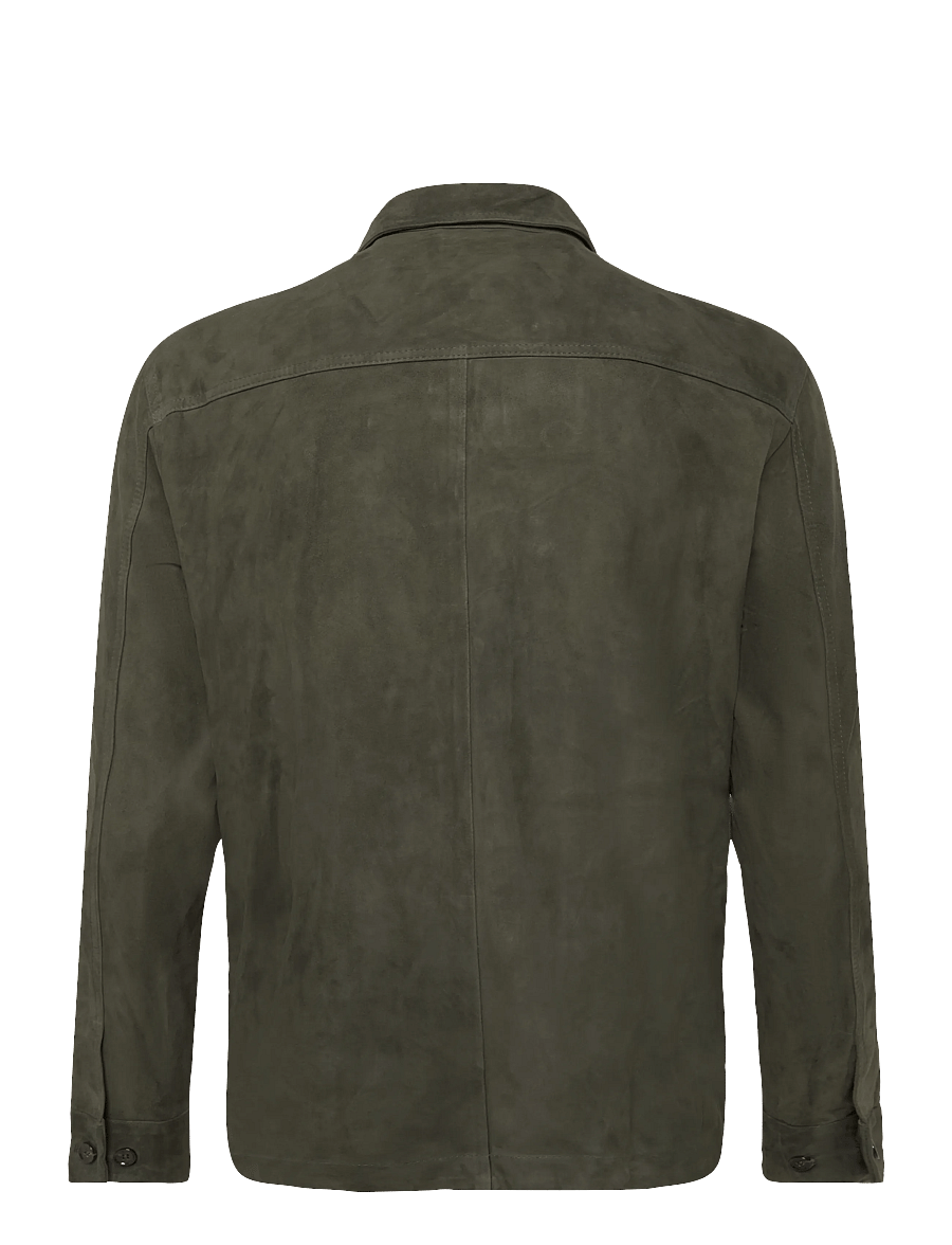 Arma - Mex Lamb Suede - fall jackets - dark green - 1