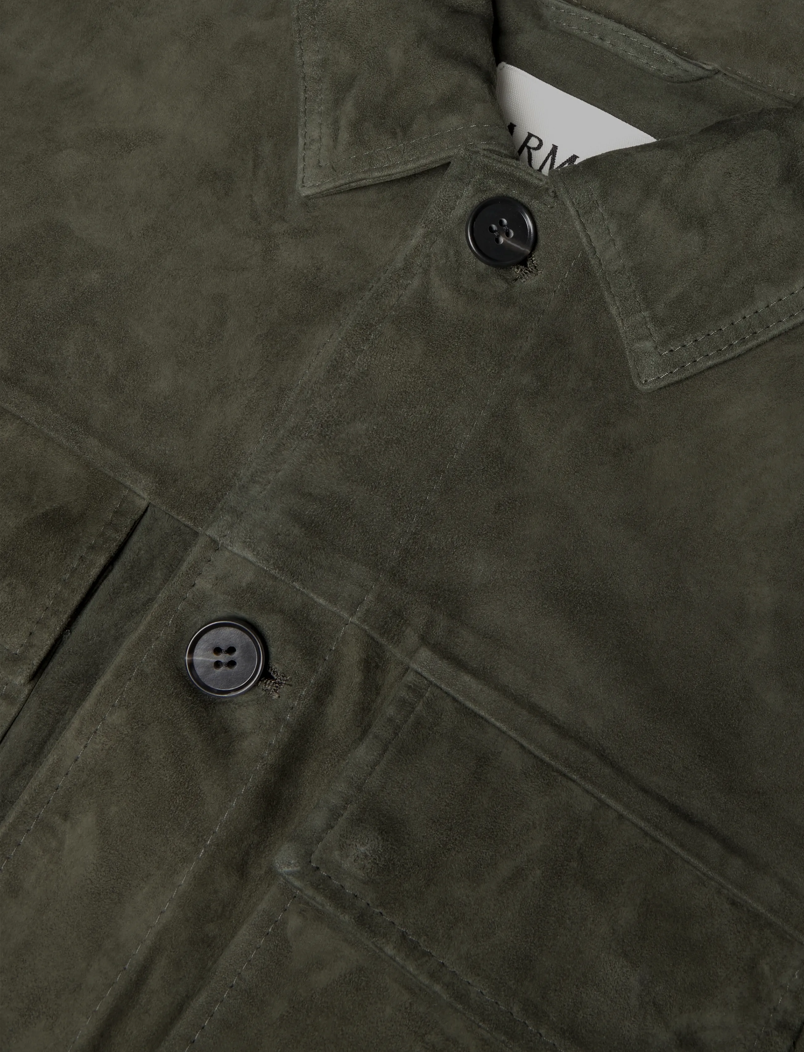 Arma - Mex Lamb Suede - fall jackets - dark green - 2