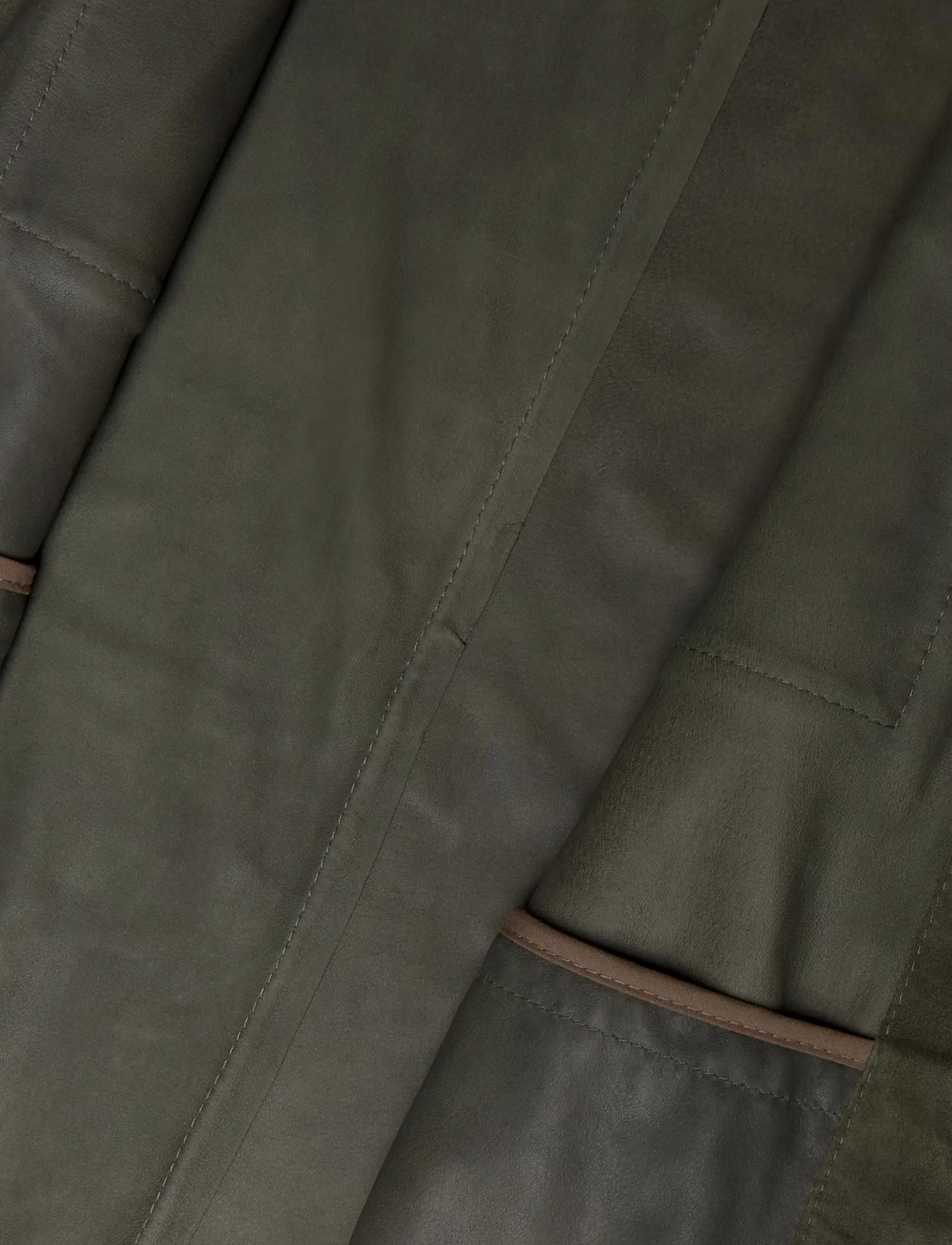 Arma - Mex Lamb Suede - fall jackets - dark green - 4