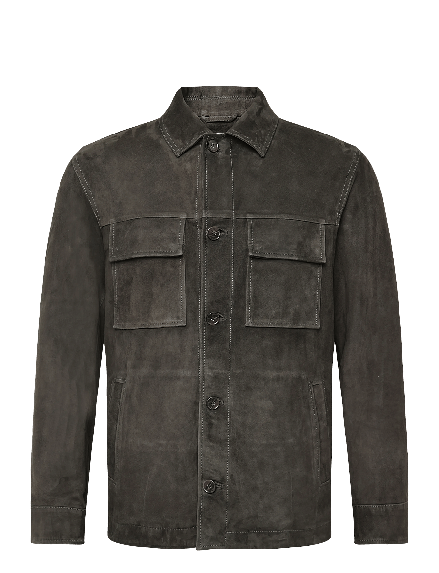 Arma - Mex Lamb Suede - herbstjacken - iron - 0