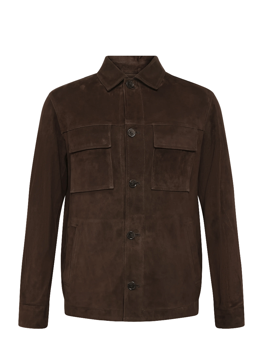 Arma - Mex Lamb Suede - herbstjacken - mud brown - 0