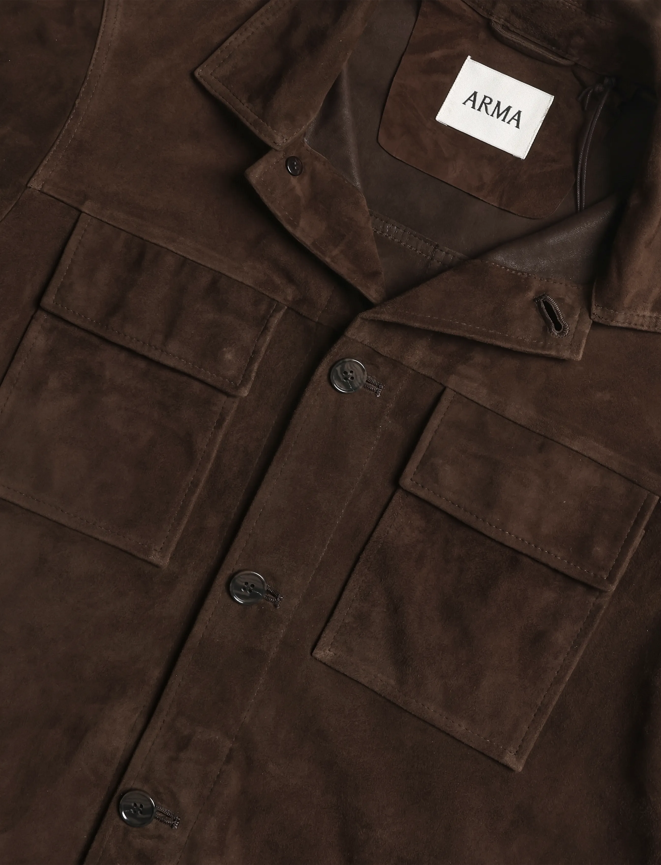 Arma - Mex Lamb Suede - herbstjacken - mud brown - 2