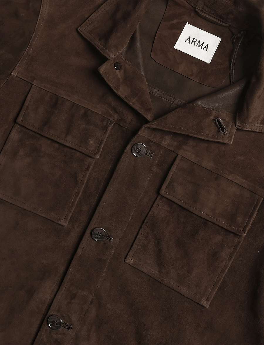 Arma - Mex Lamb Suede - herbstjacken - mud brown - 2