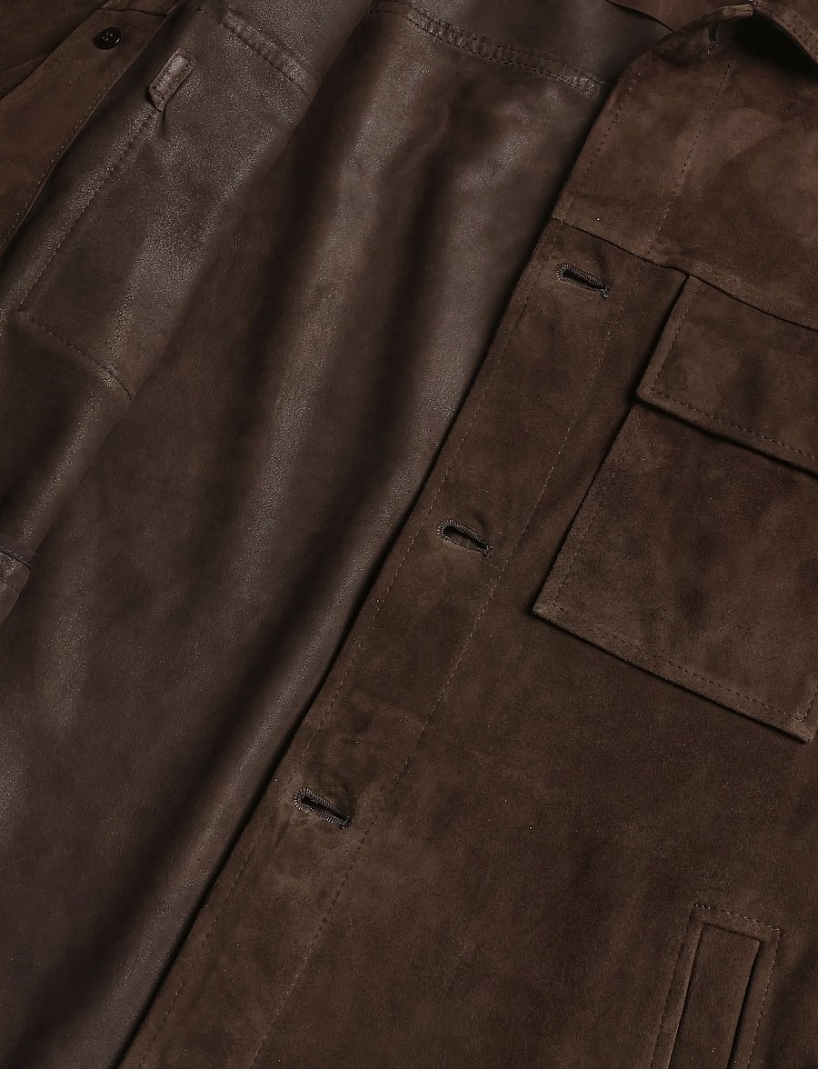 Arma - Mex Lamb Suede - herbstjacken - mud brown - 3