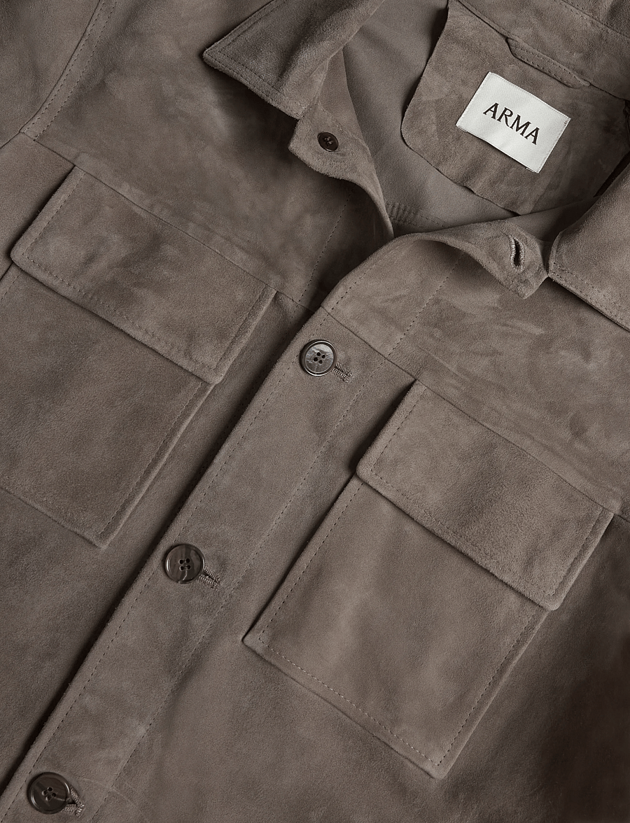 Arma - Mex Lamb Suede - herbstjacken - soil - 2
