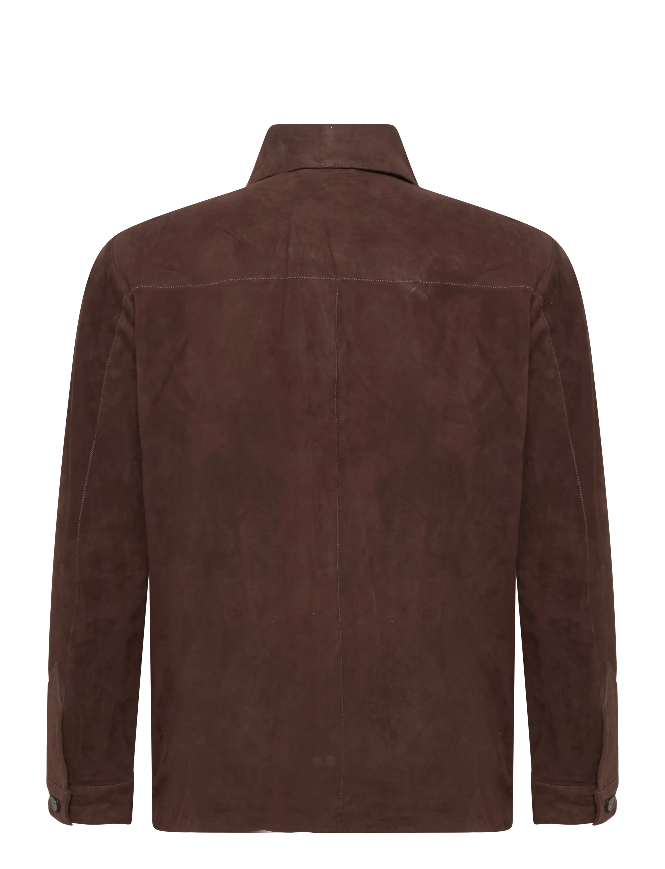 Arma - Dino Lamb Suede - casual shirts - mud brown - 1