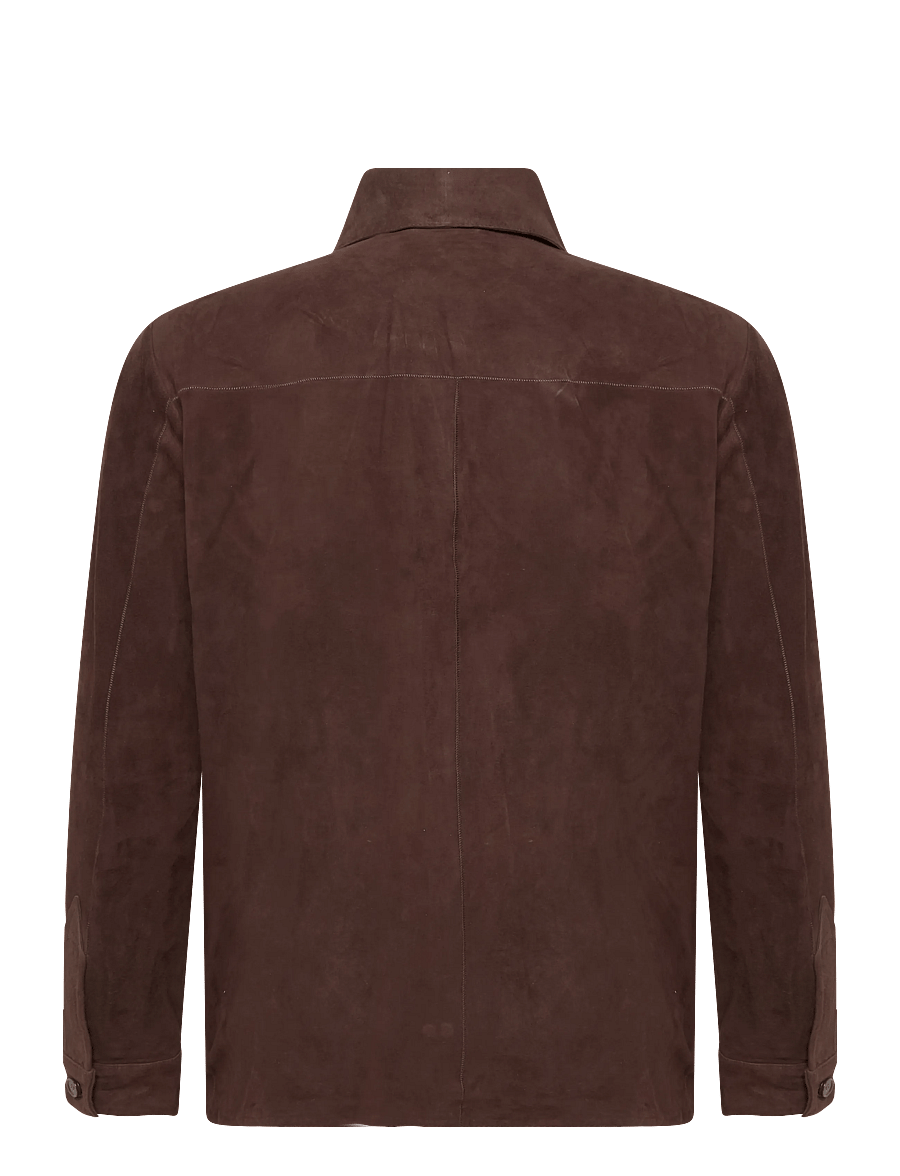 Arma - Dino Lamb Suede - casual shirts - mud brown - 1