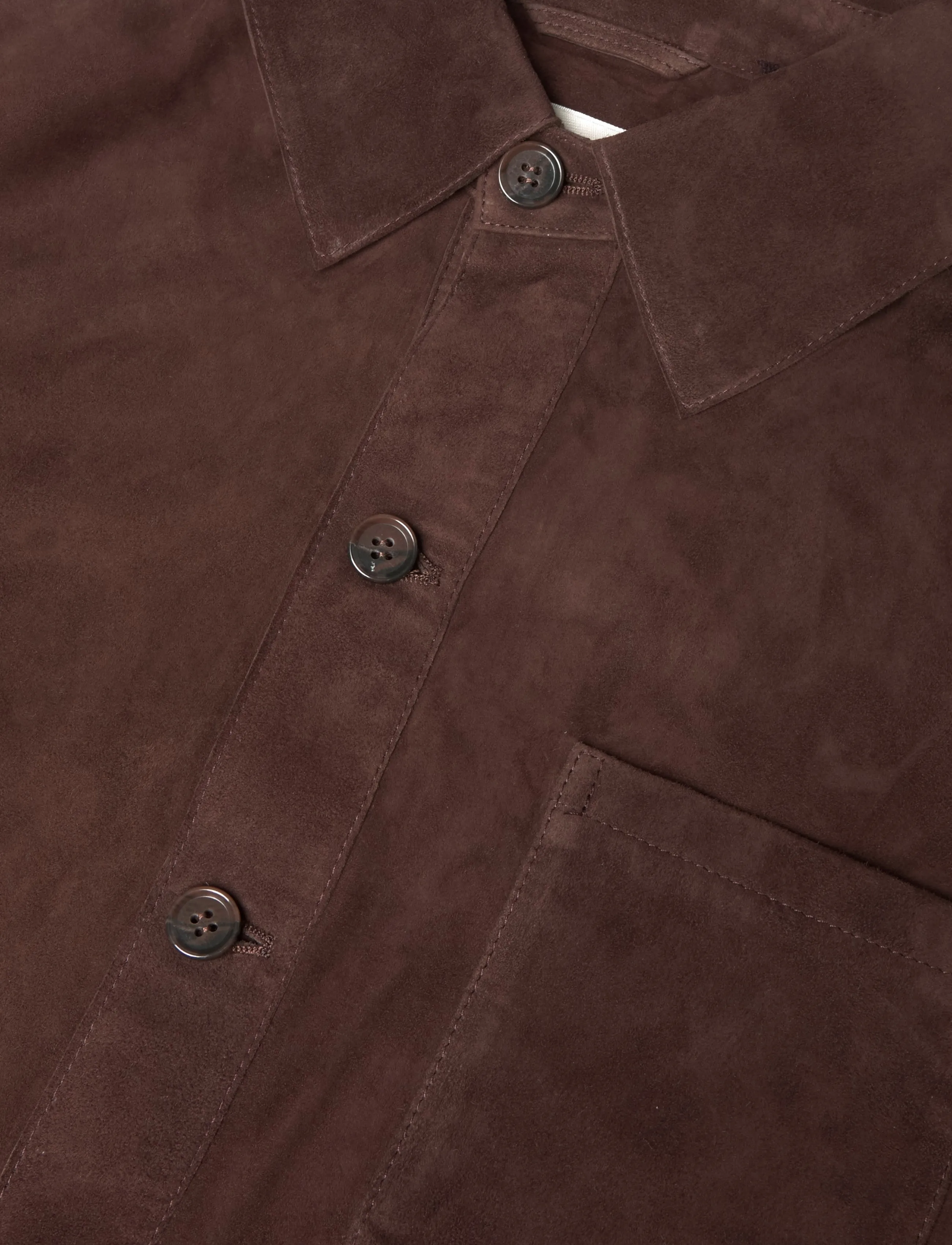 Arma - Dino Lamb Suede - casual shirts - mud brown - 2