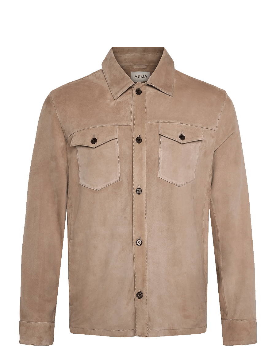 Arma - Dex Goat Suede Sturdy - casual skjortor - grey-taupe - 0