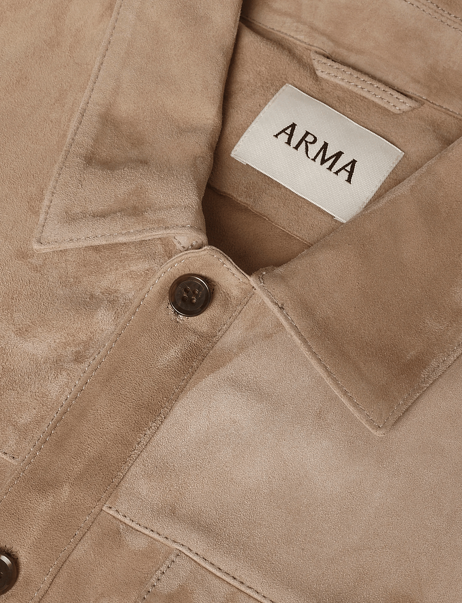 Arma - Dex Goat Suede Sturdy - casual skjortor - grey-taupe - 2