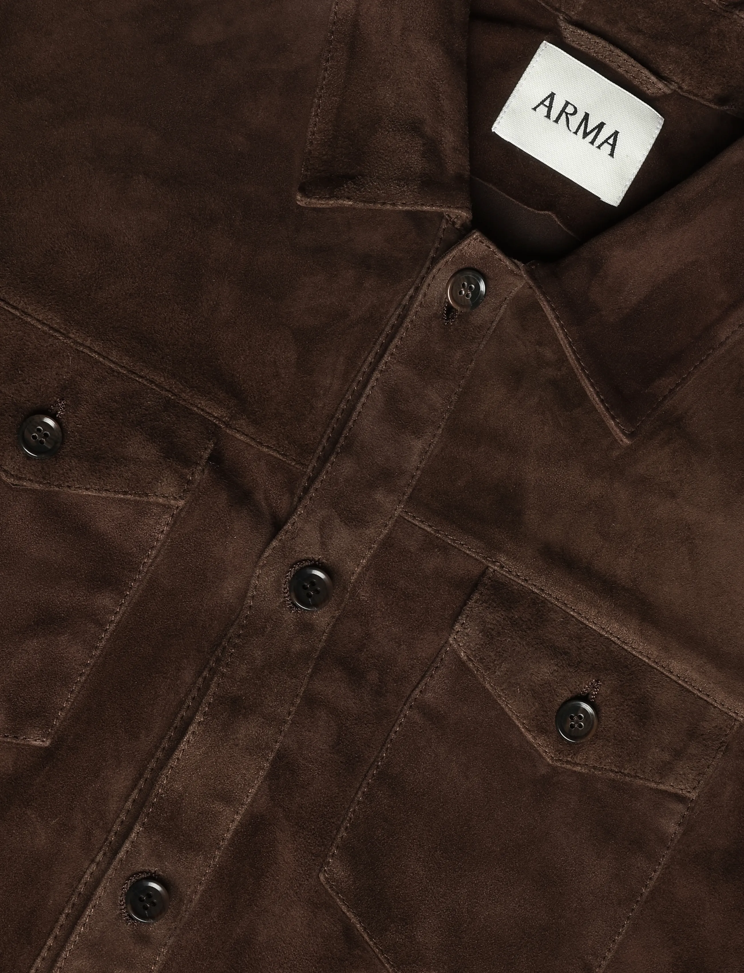 Arma - Dex Goat Suede Sturdy - casual skjortor - mud brown - 2