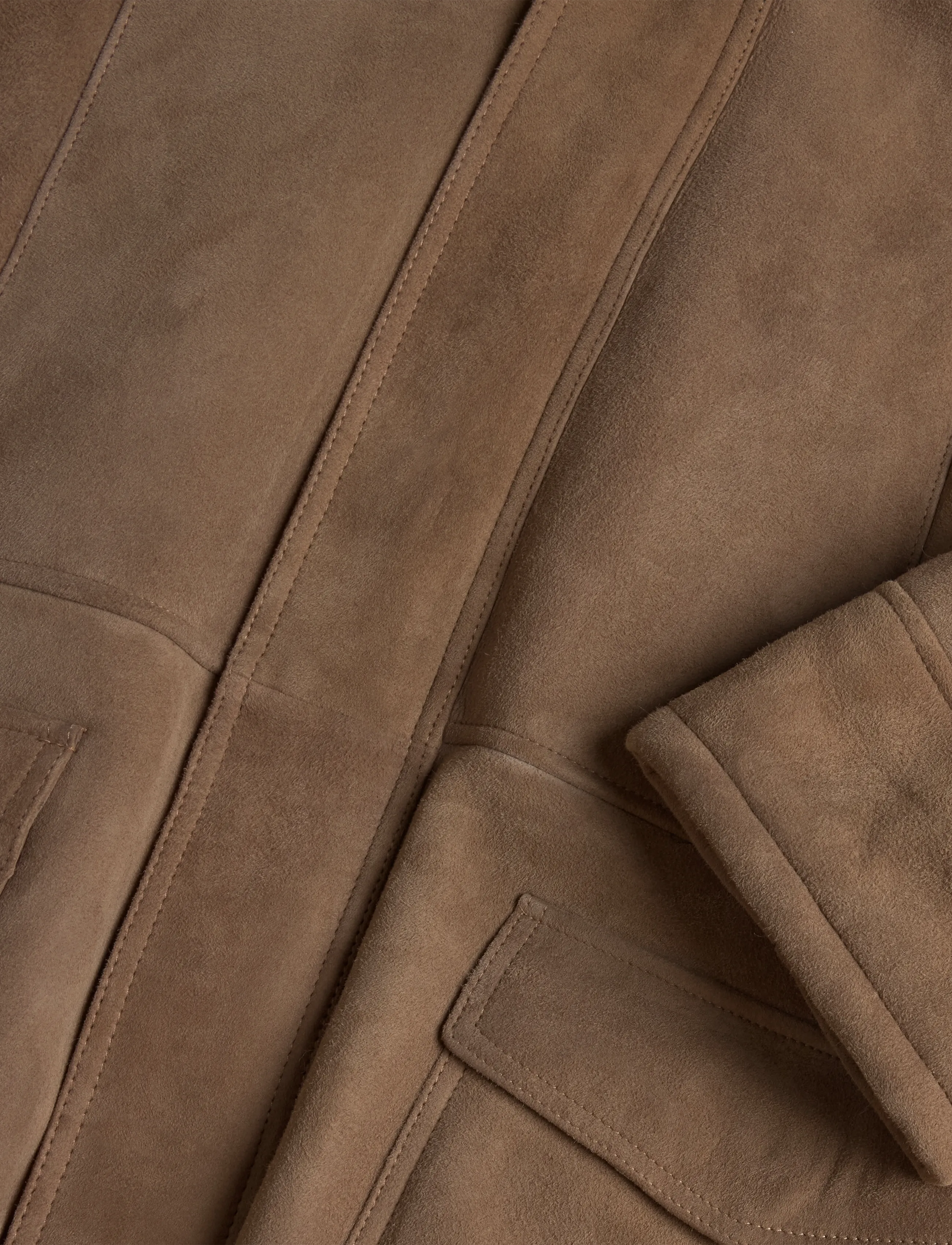 Arma - Levy Merino Suede - fall jackets - carob brown - 3