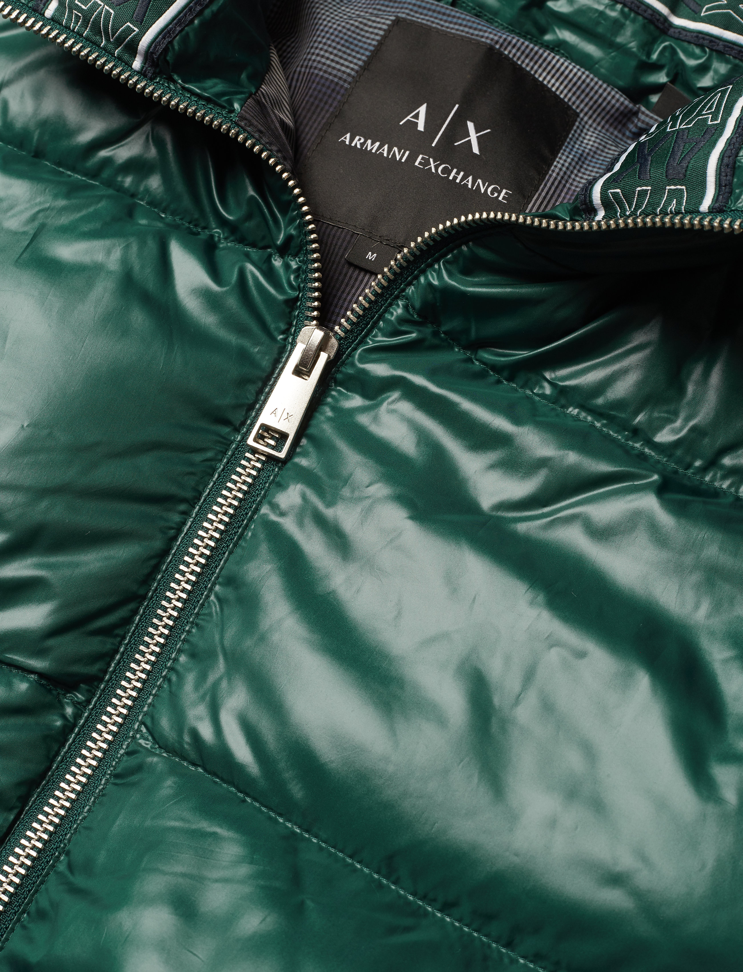 Armani Exchange - AX MAN DOWN JACKET - june bug / navy chec - 3