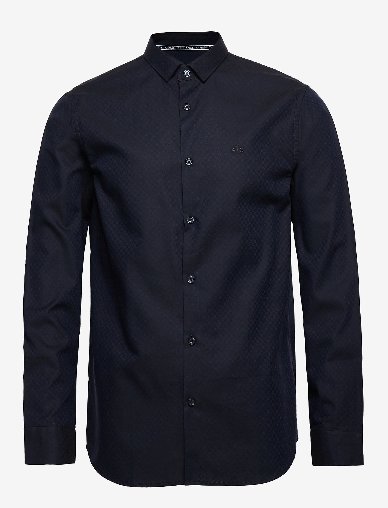 Armani Exchange - AX MAN SHIRT - navy microleopard ja - 0