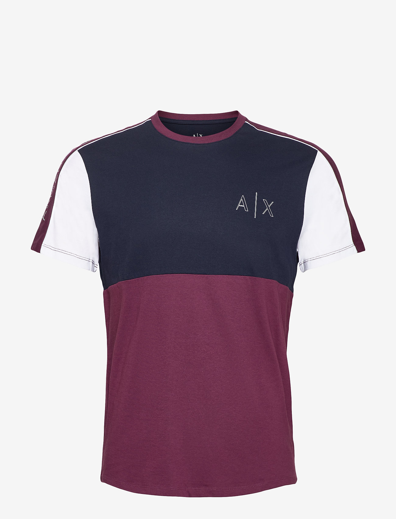 Armani Exchange - 6HZMAU ZJV5Z - grape wine/navy/whit - 0