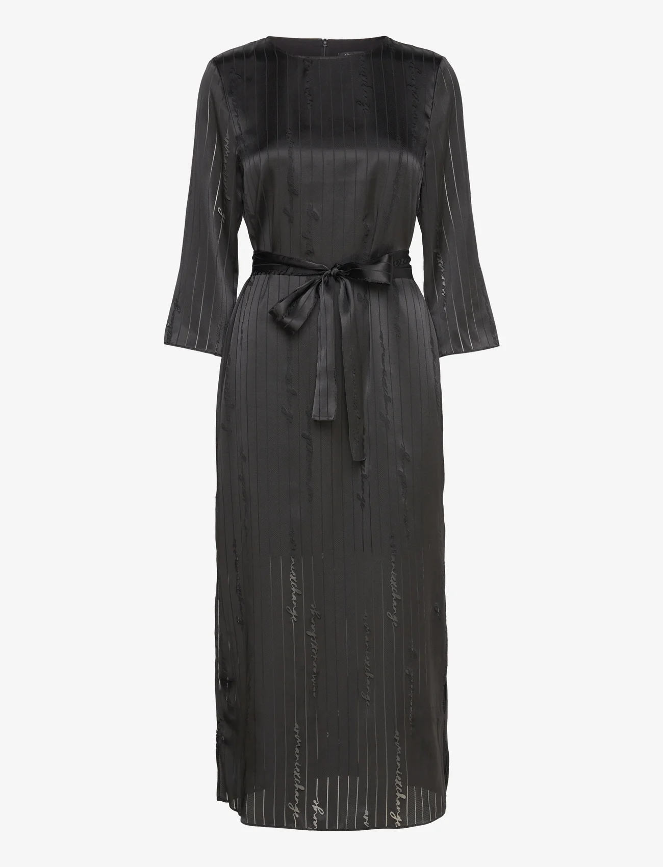 Armani Exchange - DRESS - midi kjoler - 02el-black signature all - 0