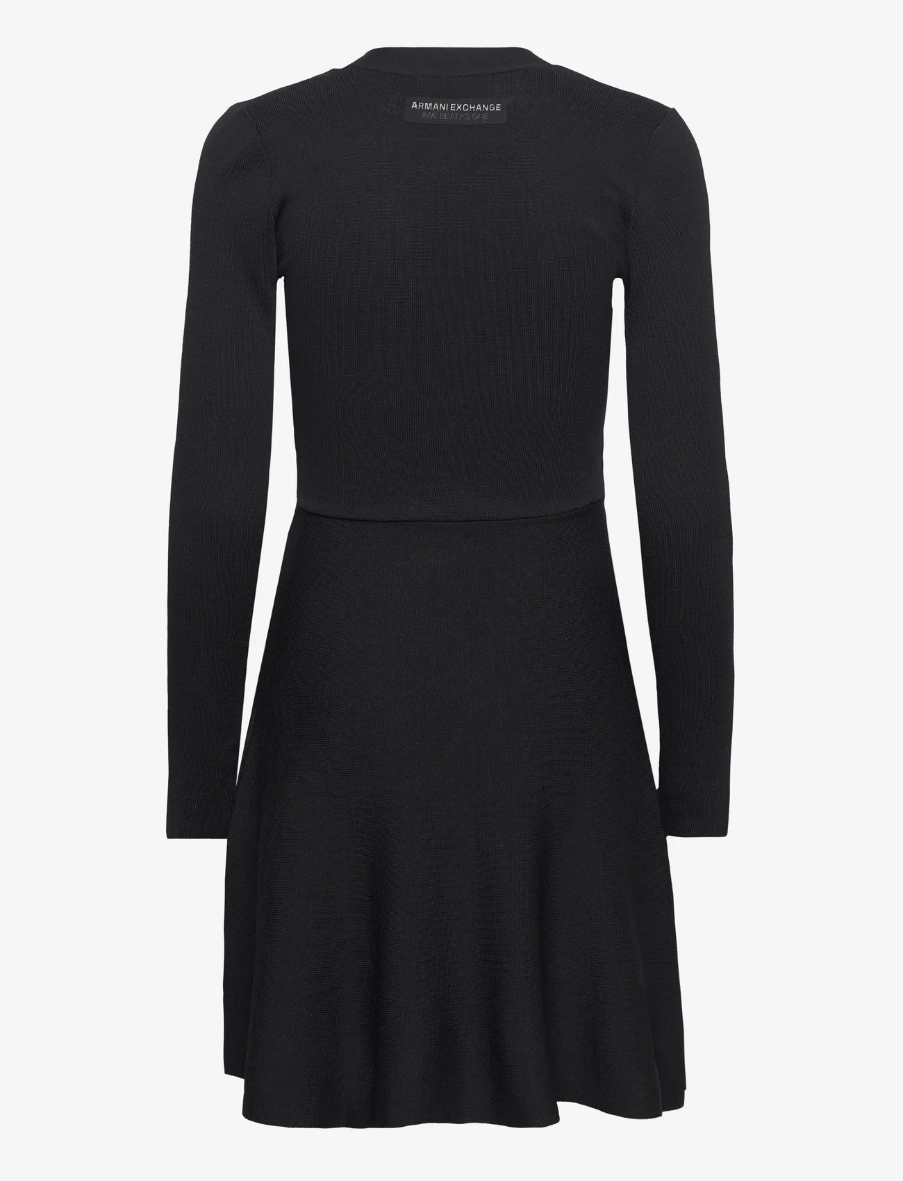 Armani Exchange - DRESS - stickade klänningar - 1200-black - 1