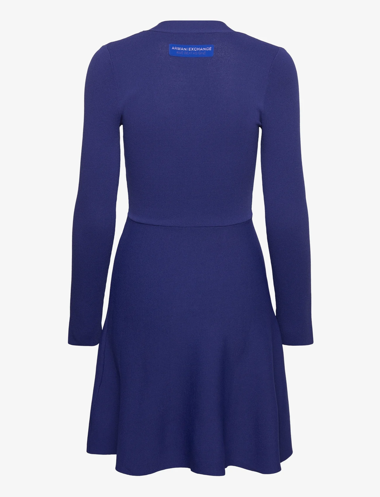 Armani Exchange - DRESS - strikkede kjoler - 25el-blue speed - 1