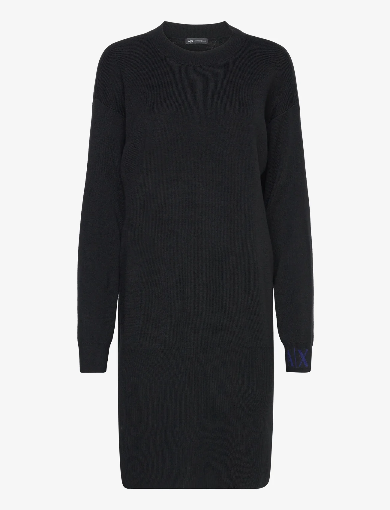 Armani Exchange - DRESS - stickade klänningar - 1200-black - 0